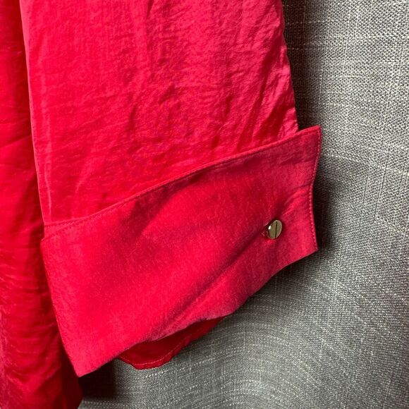 2/$30 Alison Dominy Pink Popover Shirt Blouse Tunic Size 20 Loose Fit Office NWT - Picture 4 of 12